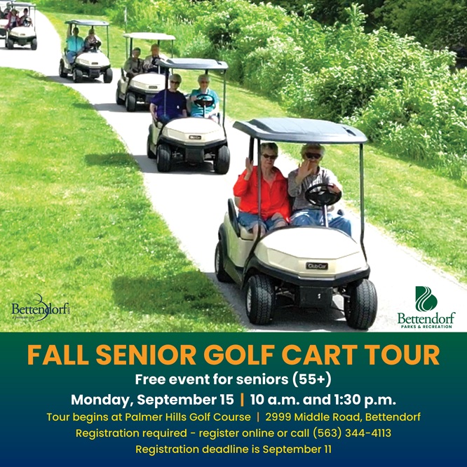 The Friends of Bettendorf Parks & Recreation Senior Fall Golf Cart Tour